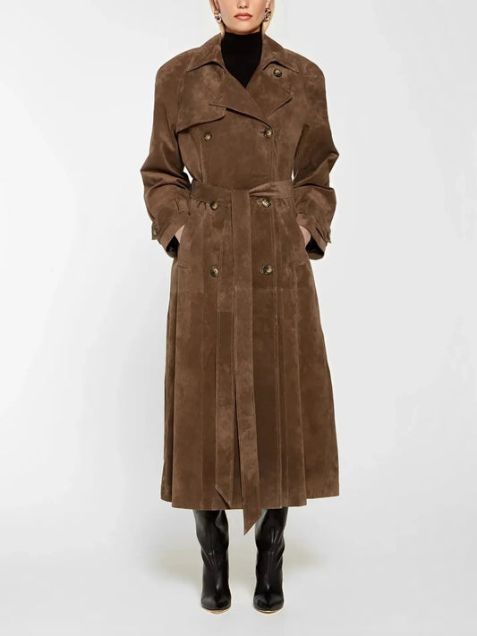 Hellen™ suede coat with style