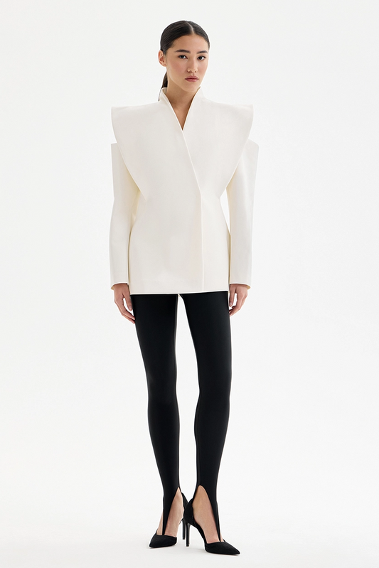 Lorvane™ Sculptural Blazer with Shoulder Detail