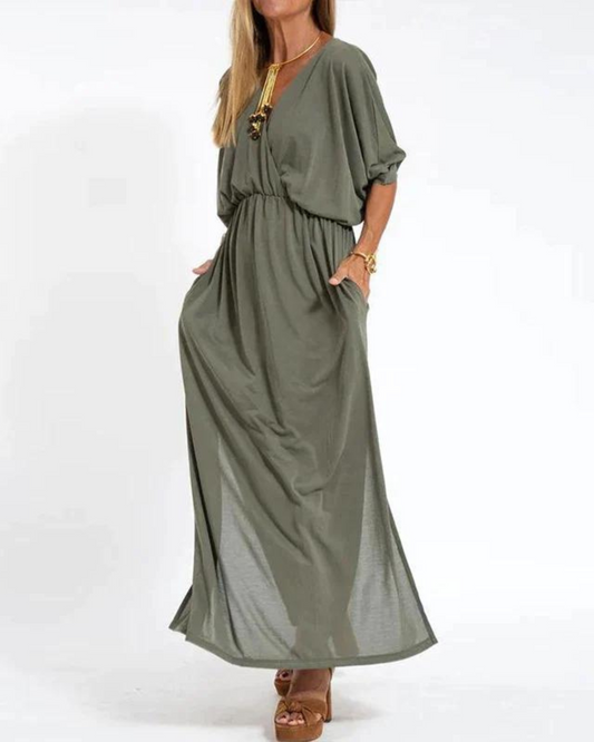Odina™ Vintage-inspired Maxi Dress